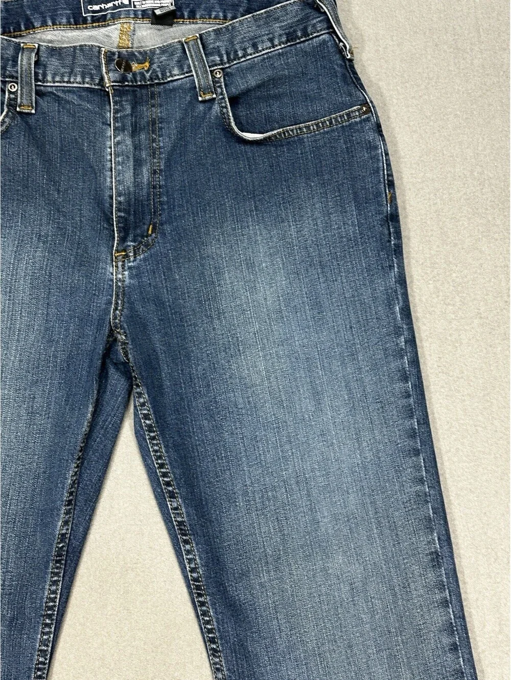 Carhartt Rugged Flex Jeans Men’s 34x31 Relaxed Fit 5 Pocket Denim Blue